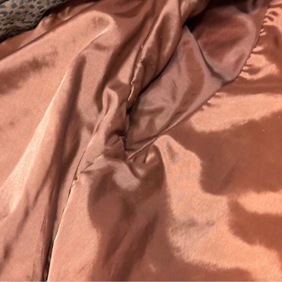 Pelle Print Leather Leopard Bomber Jacket Coat Brown Vintage Size Small - Picture 7 of 16